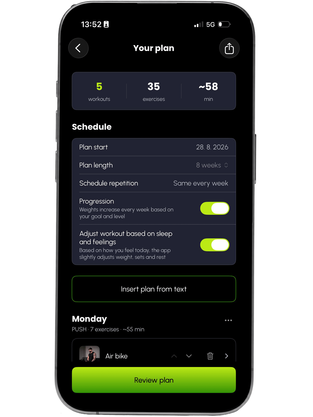 Custom Training Plan